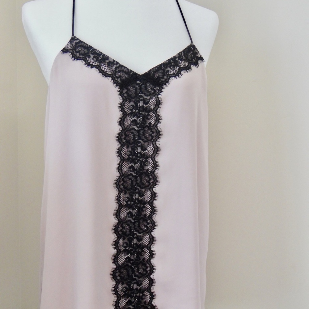 Soft Pink Lace Tank